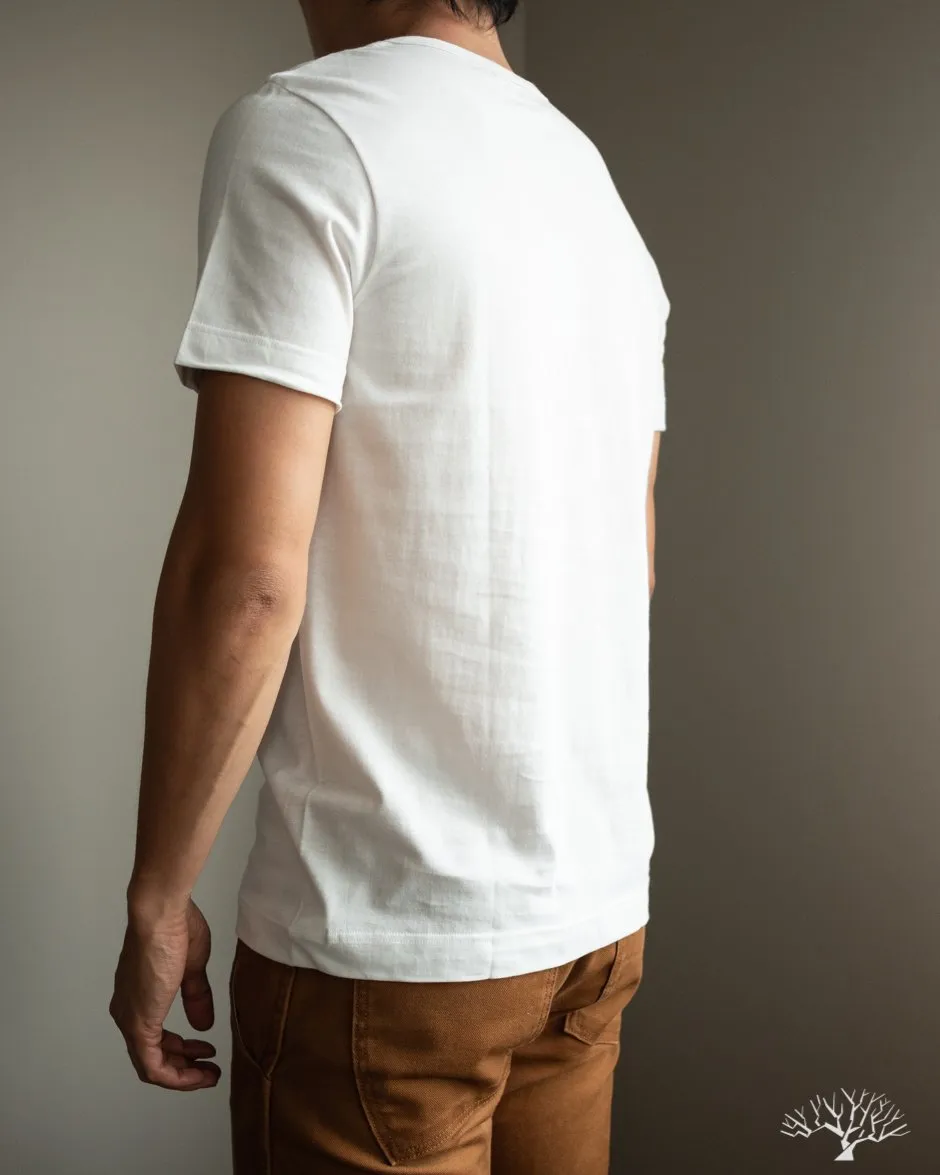 1950s Organic Cotton Crew Neck Tee - White