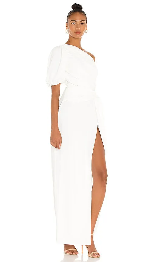 Amanda Uprichard Bexley Maxi Dress in White