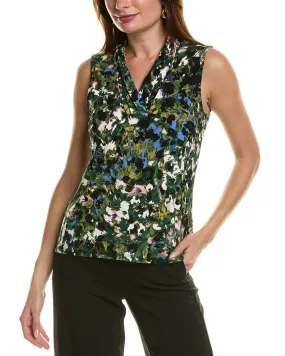 Anne Klein Triple Pleat Blouse