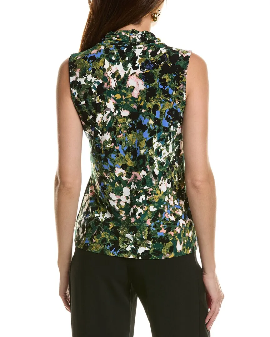 Anne Klein Triple Pleat Blouse