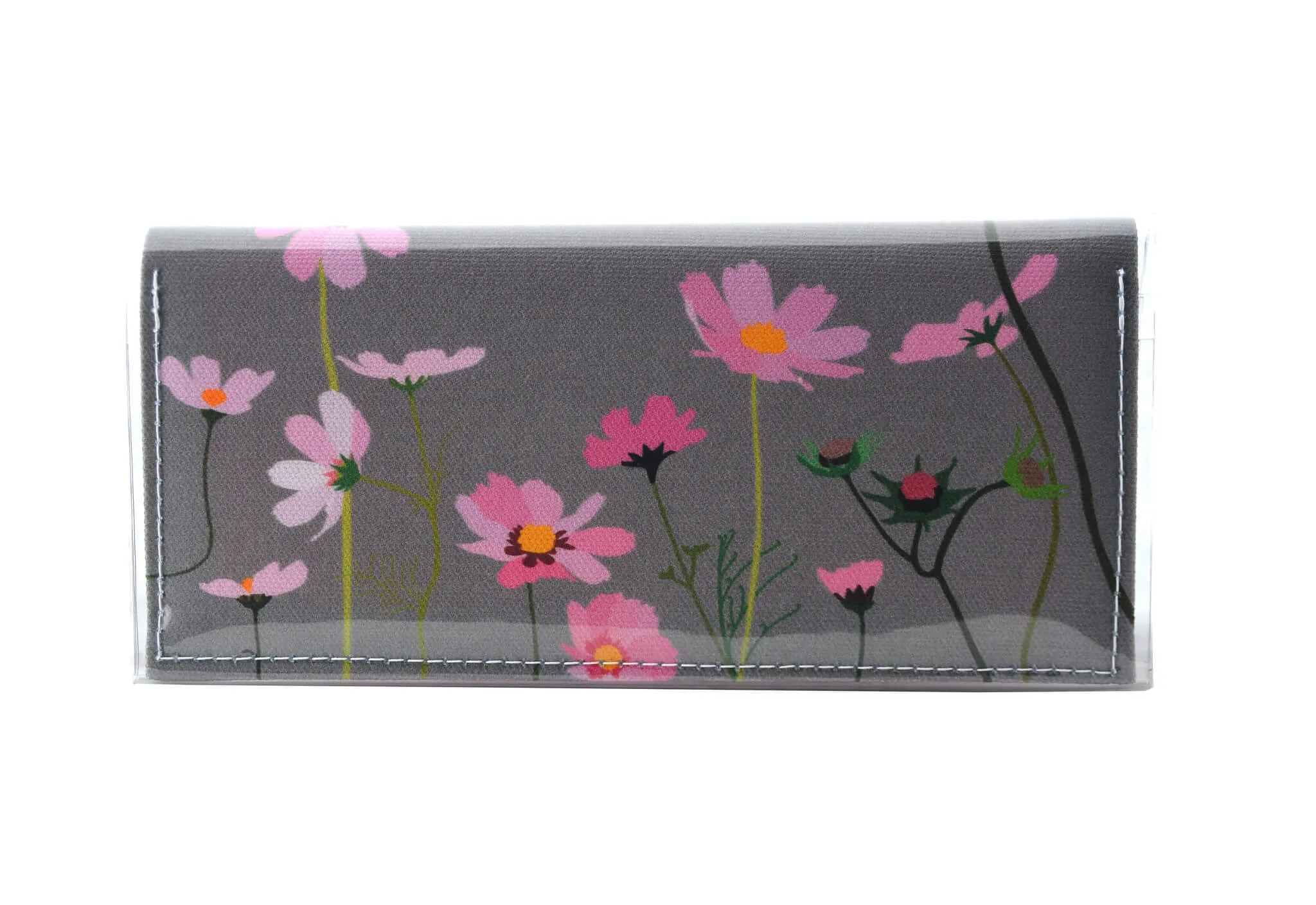 Bi-fold Clutch - Cosmos - Pebble grey