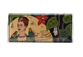 Bi-fold Clutch - Frida with parrots