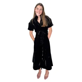 Bria Dress Black Velvet