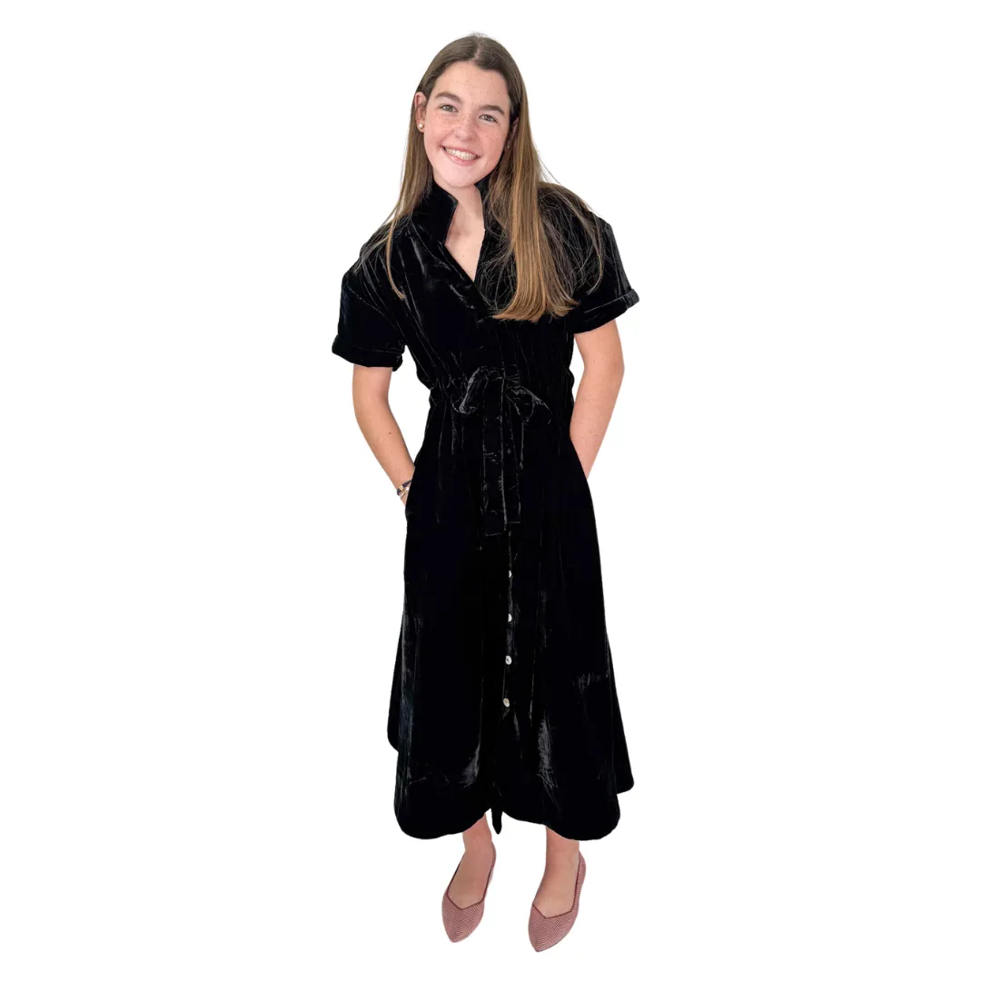Bria Dress Black Velvet