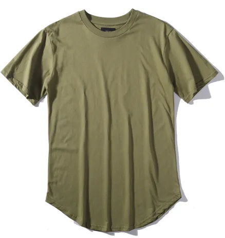Curve Hem Casual Mens T-shirt