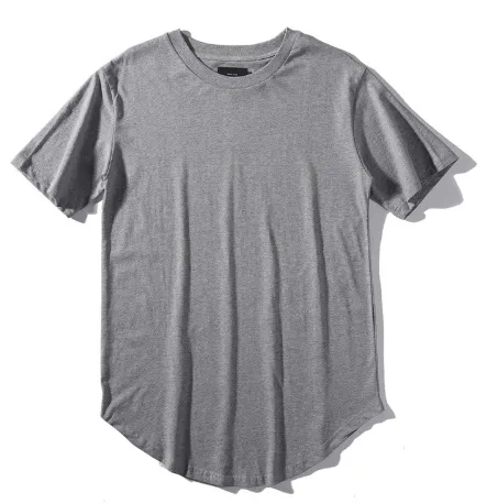 Curve Hem Casual Mens T-shirt