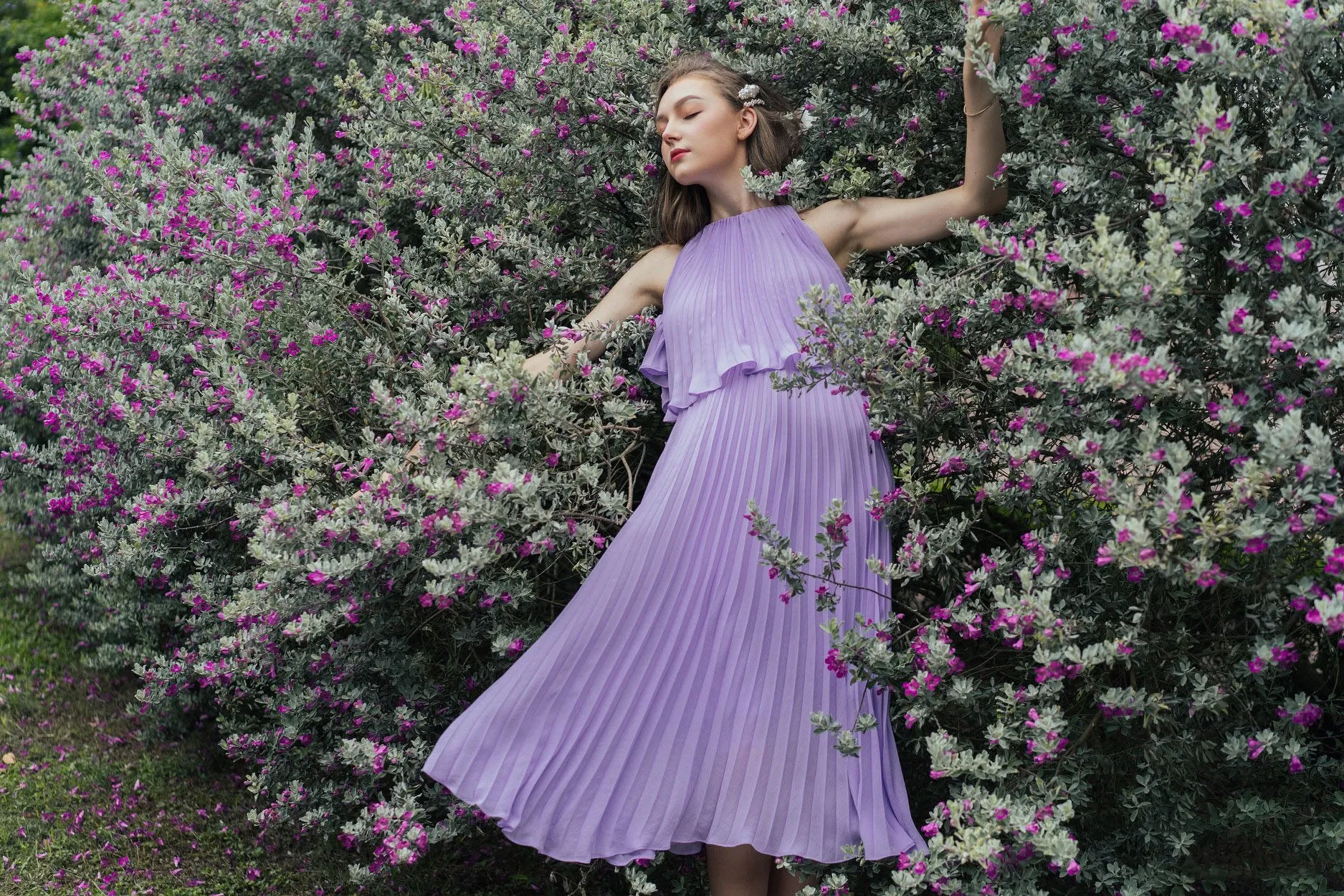 Deanna Pleated Dress
