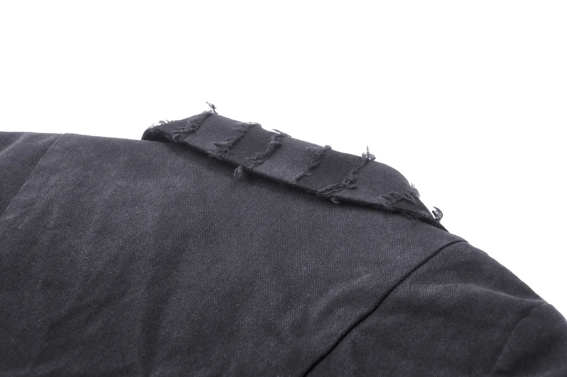Elegant Black Long Coat with Stylish Belt Detail