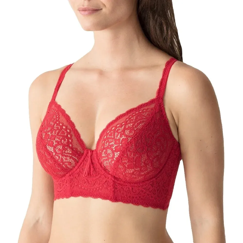 I Do Plunge Bra Longline - Scarlet