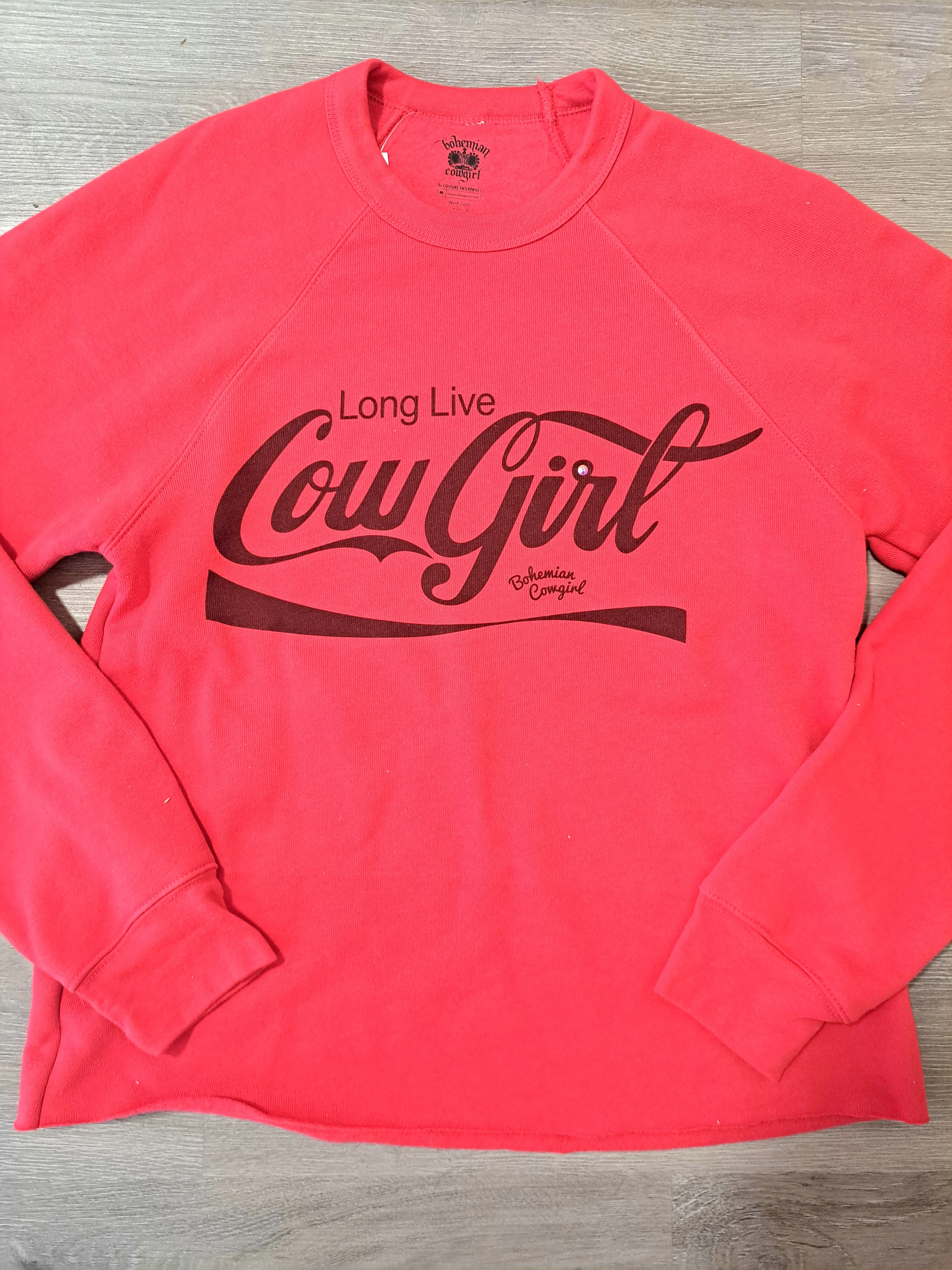 Long Live Cowgirl Cola Red Sweatshirt