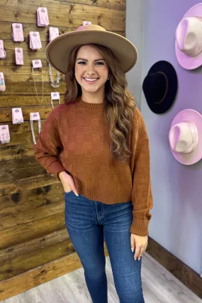 SHAY Square Texture Sweater