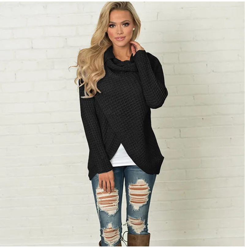 Women's Autumn/Winter Warm Knitted Long-Sleeved Sweater