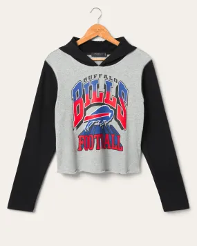Women's Buffalo Bills Block Crop Hoodie