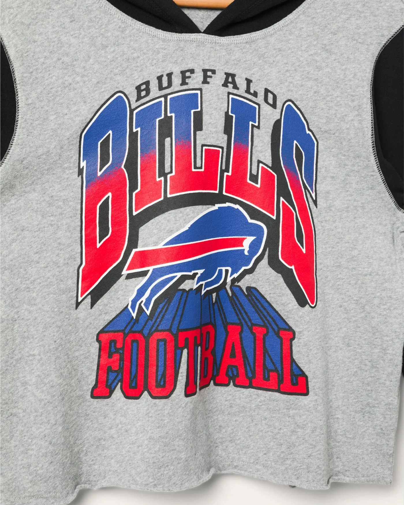 Women's Buffalo Bills Block Crop Hoodie