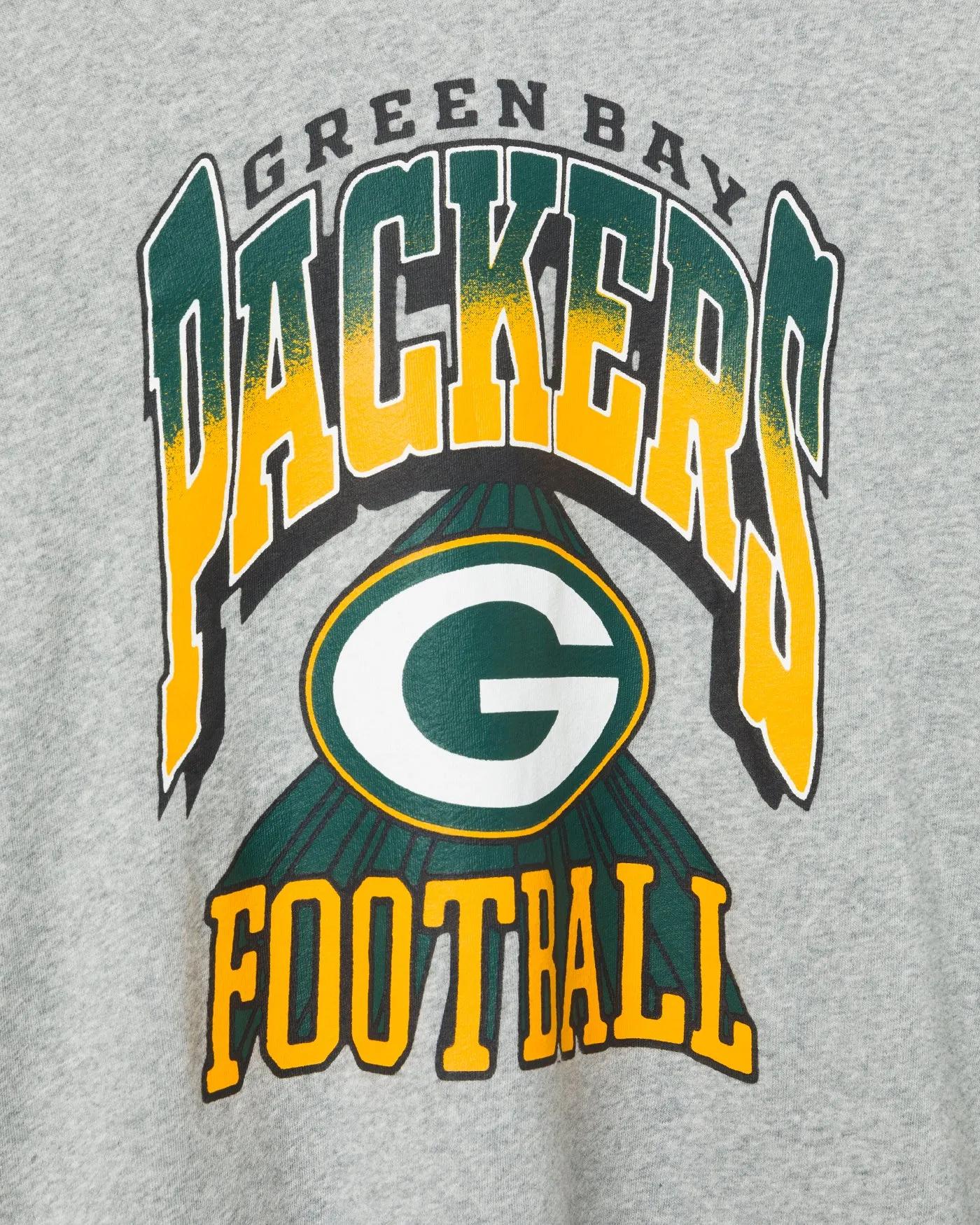 Women's Green Bay Packers Block Crop Hoodie