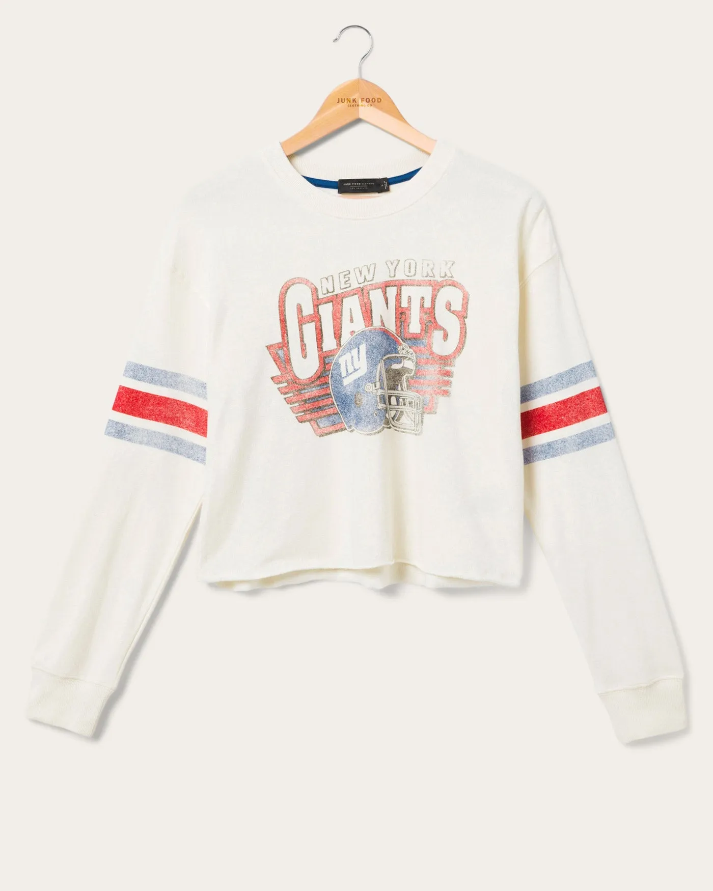 Women's New York Giants Kickoff Crop Crew Fleece