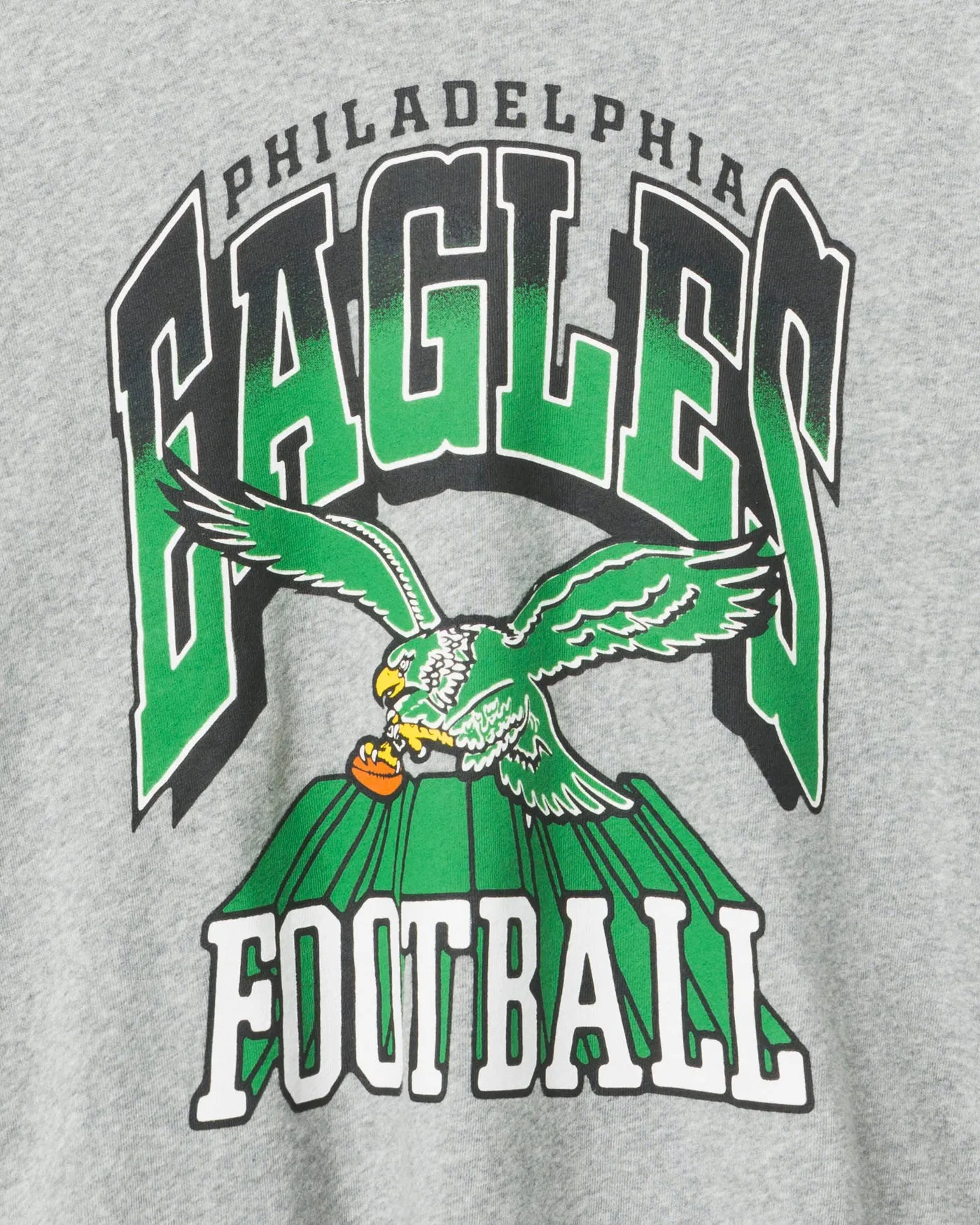 Women's Philadelphia Eagles Block Crop Hoodie