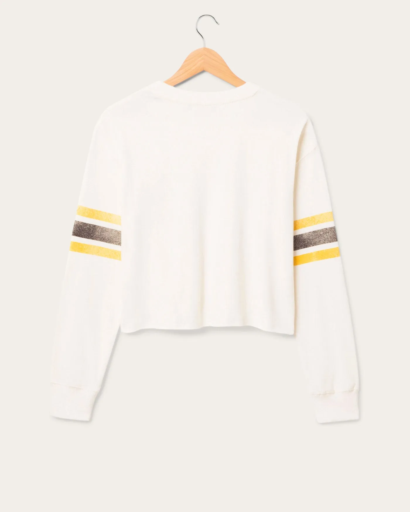 Women's Pittsburgh Steelers Kickoff Crop Crew Fleece