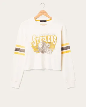 Women's Pittsburgh Steelers Kickoff Crop Crew Fleece