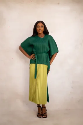ZAYA ZUKI DRESS -  GREEN